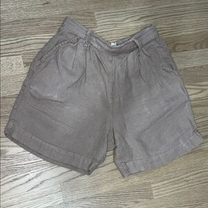 NotPERFECTLINEN ANTIBES high rise pleated shorts (S/M)